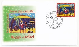 POLYNESIE FRANCAISE - 1 Enveloppe FDC - Dessin D'enfant - Papeete 6 Décembre 2007 - FDC