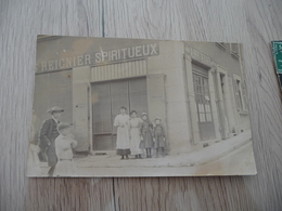 Carte Photo 38 Isère Voiron Albert Reignier Spiritueux Devanture Magasin - Voiron