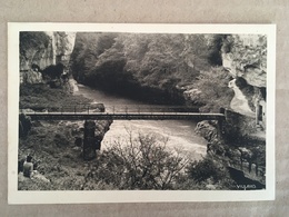 AIN CPA BELLEGARDE LA PASSERELLE D'ARLOD - Bellegarde-sur-Valserine