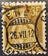 SWITZERLAND 1908 - Canceled - Sc# 145 - 3F - Oblitérés