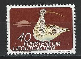 Liechtenstein Mi 592 ** MNH Numenius Arquata - Perdrix, Cailles