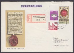 Mi-Nr. U11, Als R- Brief Mit Pass. Zusatzfr., 8.8.90 - Briefomslagen - Gebruikt