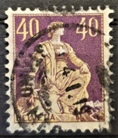 SWITZERLAND 1925 - Canceled - Sc# 138 - 40r - Gebraucht