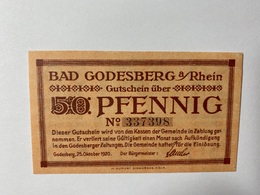 Allemagne Notgeld Godesberg 50 Pfennig - Collections