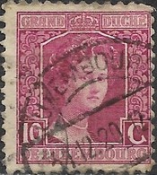 LUXEMBOURG 1914 Grand Duchess Adelaide - 10c - Purple FU - 1914-24 Marie-Adelaide