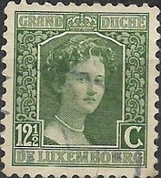 LUXEMBOURG 1914 Grand Duchess Adelaide - 12 1/2 C - Green FU - 1914-24 Marie-Adélaida