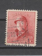 COB 168 Oblitération Centrale Chemins De Fer Nord-Belge SCLESSIN - 1919-1920 Trench Helmet