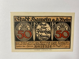 Allemagne Notgeld Hameln 50 Pfennig - Collections