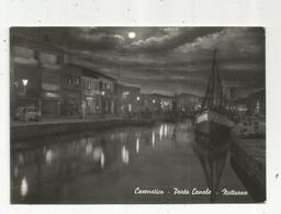 Cp, ITALIE , CESENATICO ,port Canal,  Voyagée 1964 ,  Porto Canale ,Notturno - Cesena