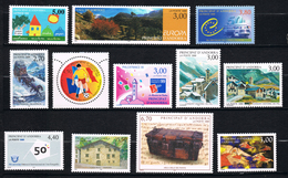 ANDORRE FRANCE Lot 1999 N° 513 514 515 516 517 518 519 520 521 522 523 524 - Oblitérés