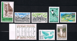 ANDORRE FRANCE Lot 1986 N°345  EUROPA CEPT 348 349 350 351 352 353 354 - Used Stamps