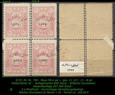 TURKEY ,EARLY OTTOMAN SPECIALIZED FOR SPECIALIST, SEE.. Mi. Nr. 749 - Mayo 99  A Qd + 99 B Qd - 1920-21 Anatolie