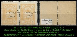 TURKEY ,EARLY OTTOMAN SPECIALIZED FOR SPECIALIST, SEE.. Mi. Nr. 750 - Mayo 103 A -RR- - 1920-21 Anatolië