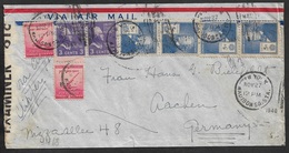 1940 U.S To GERMANY - DOUBLE CENSOR STRIPS - OKW  - MADISON SQ. STA. DUPLEX - Brieven En Documenten