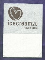 Serviette Papier Paper Napkin Tovagliolino Caffè Bar ICECREAM 2.0 Italian Taste Cuore Stilizzato - Serviettes Publicitaires