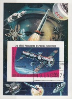 Guinea Equatoriale 1978 Bf. 279B Programma Spaziale Sovietico Space Spazio Sheet Imperf. CTO - Africa