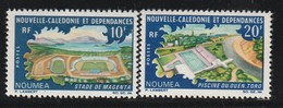 NOUVELLE CALEDONIE - 1967 - N°337/8 ** Complexes Sportifs - Unused Stamps