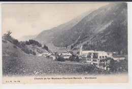 Montbovon, Chemin De Fer M.O.B.  Hôtel De La Gare - Montbovon