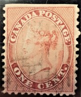 CANADA 1859 - Canceled - Sc# 14 - 1c - Used Stamps