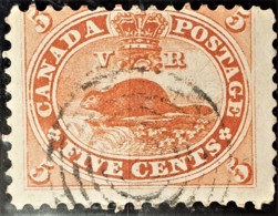 CANADA 1859 - Canceled - Sc# 15 - 5c - Used Stamps