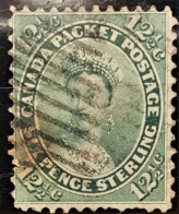 CANADA 1859 - Canceled - Sc# 18 - 12.5c - Used Stamps