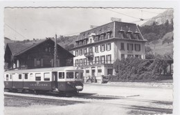 Montbovon - Train GFM, Gare Et Hôtel De La Gare - Montbovon