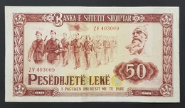 1976 Albania Banknote, 50, Pesëdhjetë Lekë, Banka E Shtetit Shqiptar - Albania