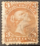 CANADA 1868/76 - Canceled - Sc# 25 - 3c - Used Stamps