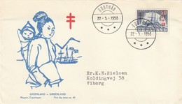 GROENLAND - GRONLAND - COVER GODTHAB 22.5.1958  / 4 - Briefe U. Dokumente