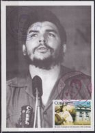 TMA-517 CUBA 2008 MAXIM CARD 2008 STAMP ERNESTO CHE GUEVARA RED-BLUE CANCEL. - Cartes-maximum