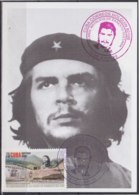TMA-522 CUBA 2008 MAXIM CARD 2007 STAMP ERNESTO CHE GUEVARA RED-BLUE CANCEL. - Maximum Cards