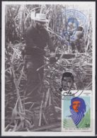 TMA-528 CUBA 2008 MAXIM CARD 1983 STAMP ERNESTO CHE GUEVARA RED-BLUE CANCEL. - Tarjetas – Máxima