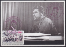 TMA-533 CUBA 2008 MAXIM CARD 2007 STAMP ERNESTO CHE GUEVARA RED CANCEL. - Maximum Cards