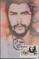 TMA-563 CUBA 2007 MAXIM CARD 2007 90c STAMP ERNESTO CHE GUEVARA BLACK CANCEL. - Cartes-maximum