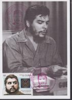 TMA-571 CUBA 2008 MAXIM CARD 1996 STAMP ERNESTO CHE GUEVARA RED CANCEL. - Tarjetas – Máxima