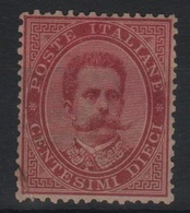1879 10 C. Umberto I MNH * Riparato - Neufs