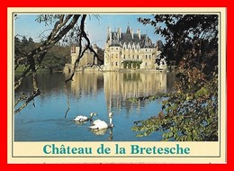 CPSM/gf (44) MISSILLAC.  Le Château De La Bretesche, Cygnes...K542 - Missillac