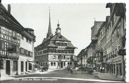 STEIN AM RHEIN  ( SUISSE )  SCHAFFHOUSE...RATHAUSPLATZ - Schaffhouse