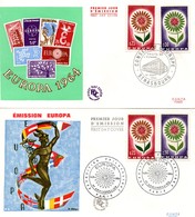 M57a-b  FDC Europa 1964 France Avec Cachet Main Et Cachet Machine Du Conseil De L'Europe  TTB - 1964