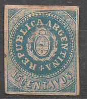 PIA - ARGENTINA : 1862-64 : Repubblica - Stemma   - (Yv 7d) - Ungebraucht
