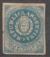 PIA - ARGENTINA : 1862-64 : Repubblica - Stemma   - (Yv 7d) - Ongebruikt