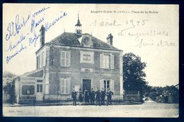 Cpa Du 91  Angervilliers Place De La Mairie  DEC19-38 - Angerville