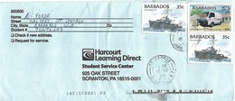Barbados 1999 St George HMS Barbados UPU EMS Van Cover - Barbados (1966-...)
