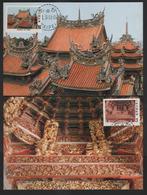 Taiwan R.O,China- Maximum Card – Taiwan Temples Architecture   (4V) 1982 - Buddhism