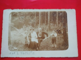 CARTE PHOTO TEPLITZ PERSONNAGE ENFANT AVEC UN ARC - Czech Republic