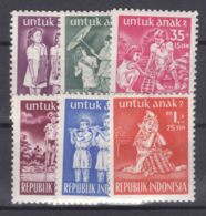 Indonesia 1954 Children Mi#128-133 Mint Never Hinged - Other & Unclassified