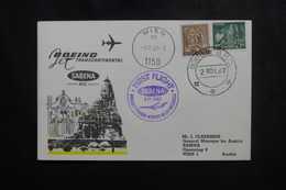 INDE - Enveloppe 1er Vol Bombay / Téhéran / Athènes / Wien En 1967 - L 50198 - Brieven En Documenten