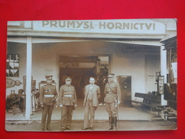 CARTE PHOTO COMMERCE MILITAIRE PRUMYSL HORNICTVI - Tschechische Republik