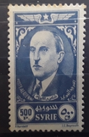 SYRIE 1944, Poste Aérienne Airmail No 106, Président KOUALTY, 500 P Bleu Gris Neuf * MH - Luchtpost