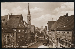 AK/CP Ochsenfurt Main  Hauptstrasse      Würzburg     Gel/circ 1929  Erhaltung/Cond. 1-  Nr. 00931 - Ochsenfurt